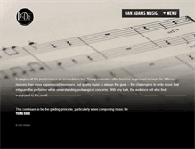 Tablet Screenshot of danadamsmusic.com